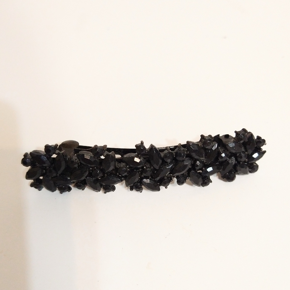 🌹Black Rhinestone Hair Clip